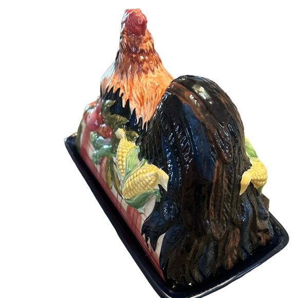 Tracy Porter Ceramic Butter Dish Covered Dish Stonehouse Farm Collection - Picture 4 of 5